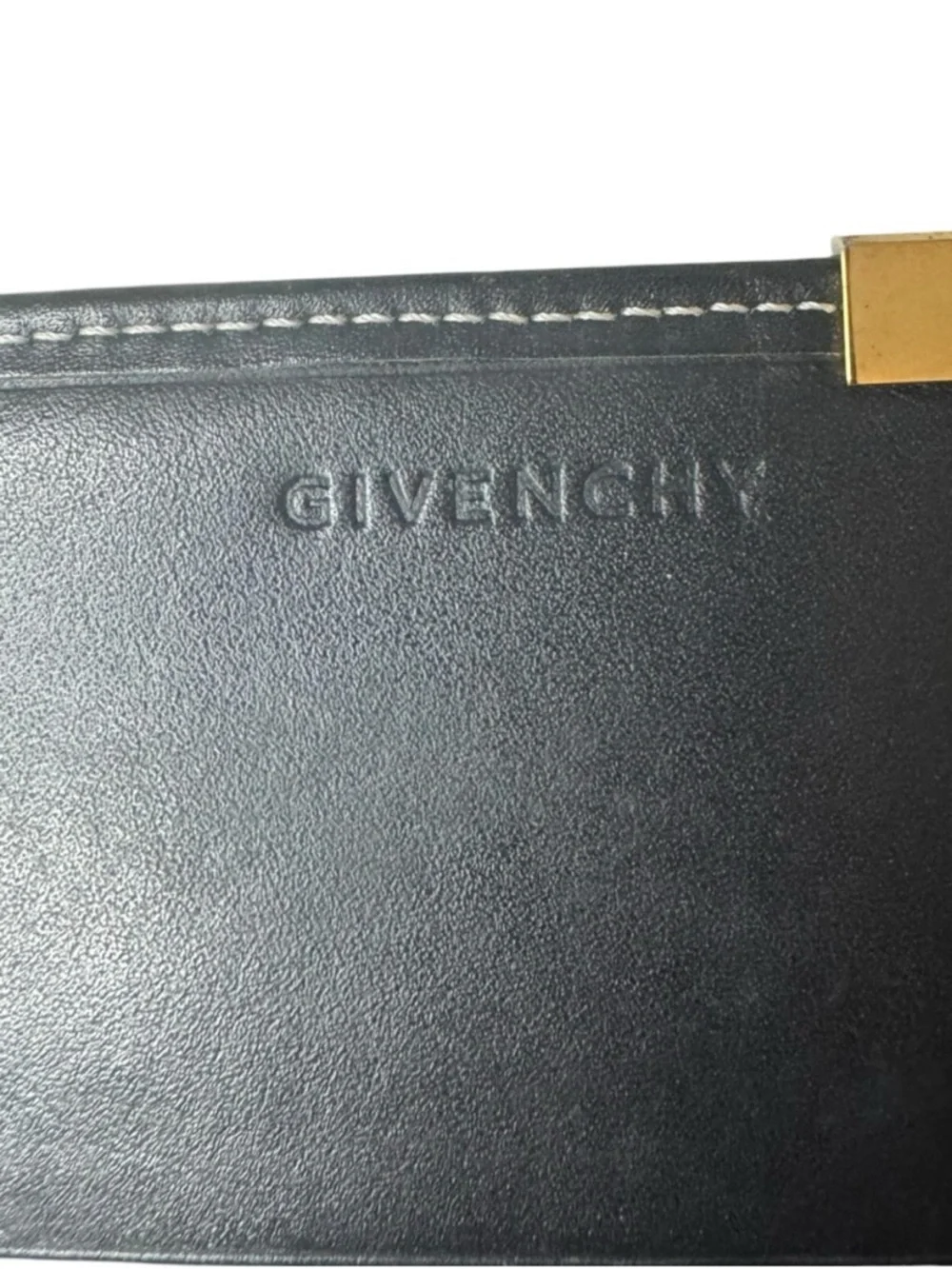 Givenchy Black & Beige Geometric Logo Continental Wallet